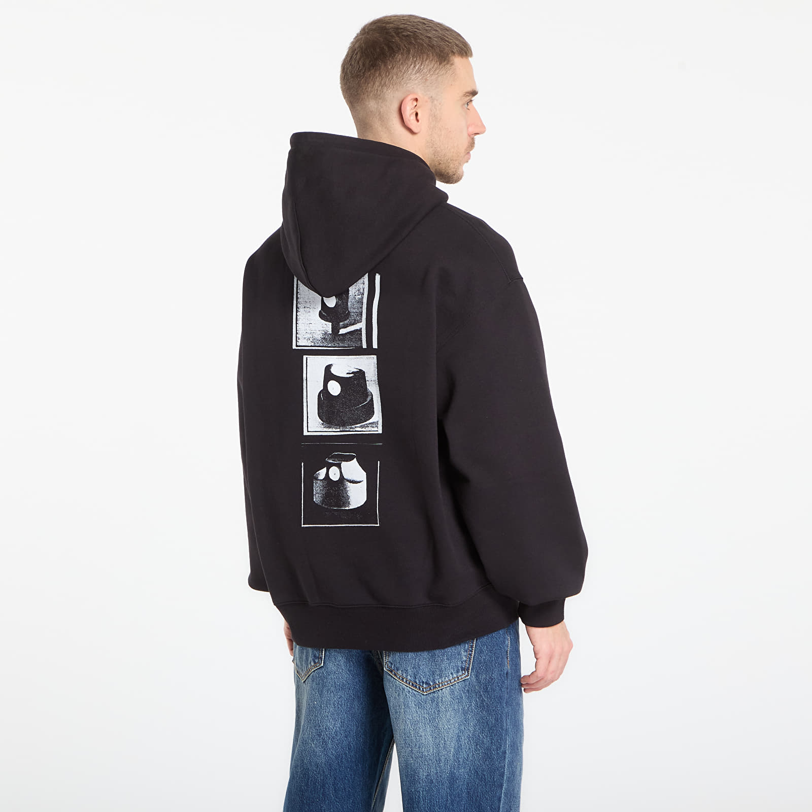 Mikinas ar kapuci un sporta krekli Carhartt WIP Hooded Caps Sweat UNISEX Black