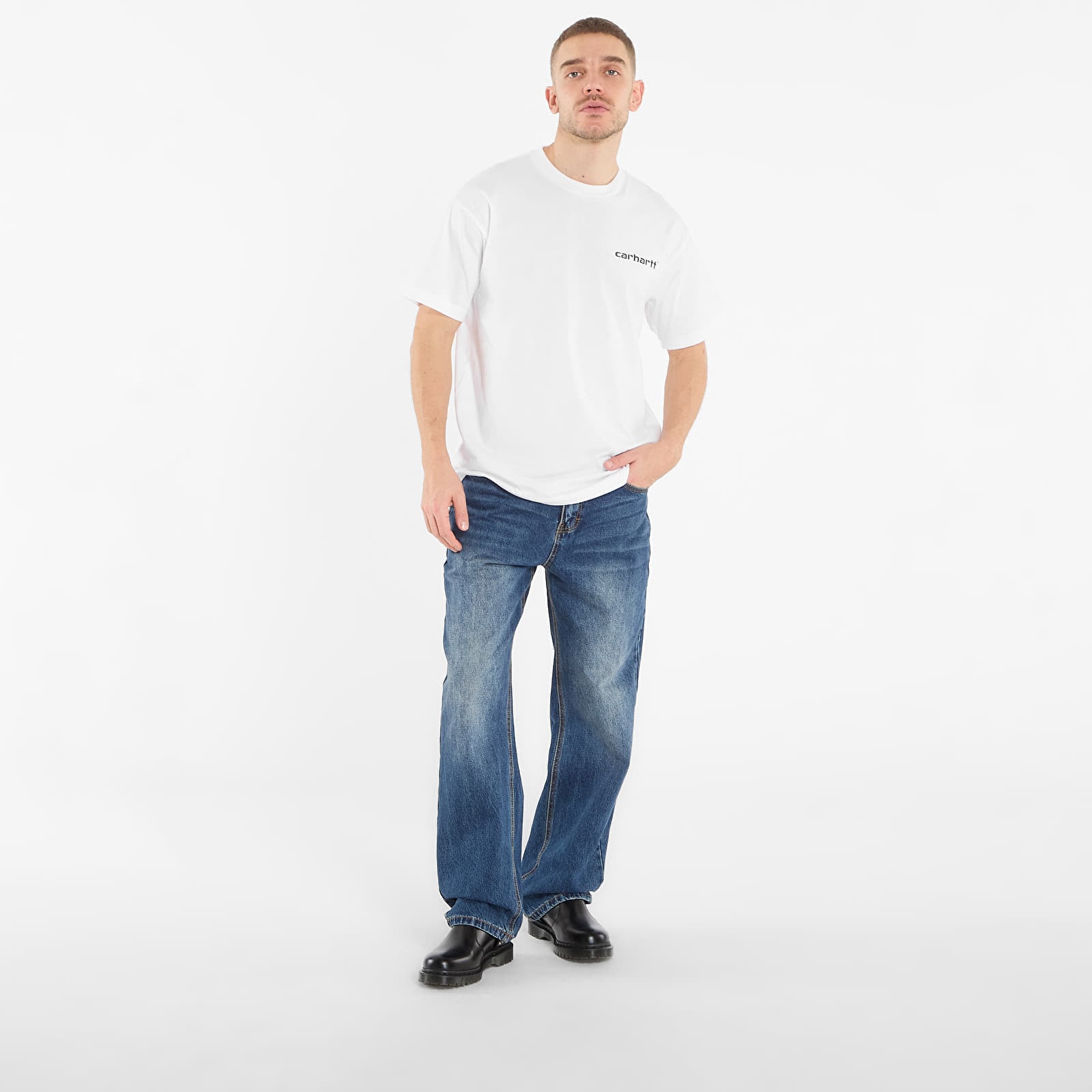 Tricouri  Carhartt WIP S/S Archive Script T-Shirt UNISEX White