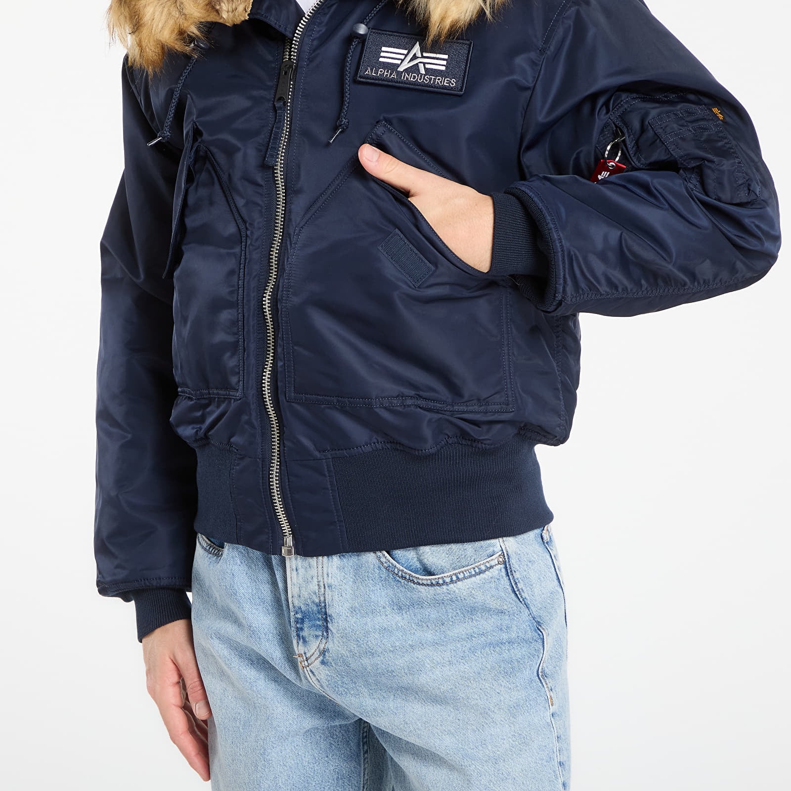 Geci Alpha Industries 45P Hooded Custom Navy