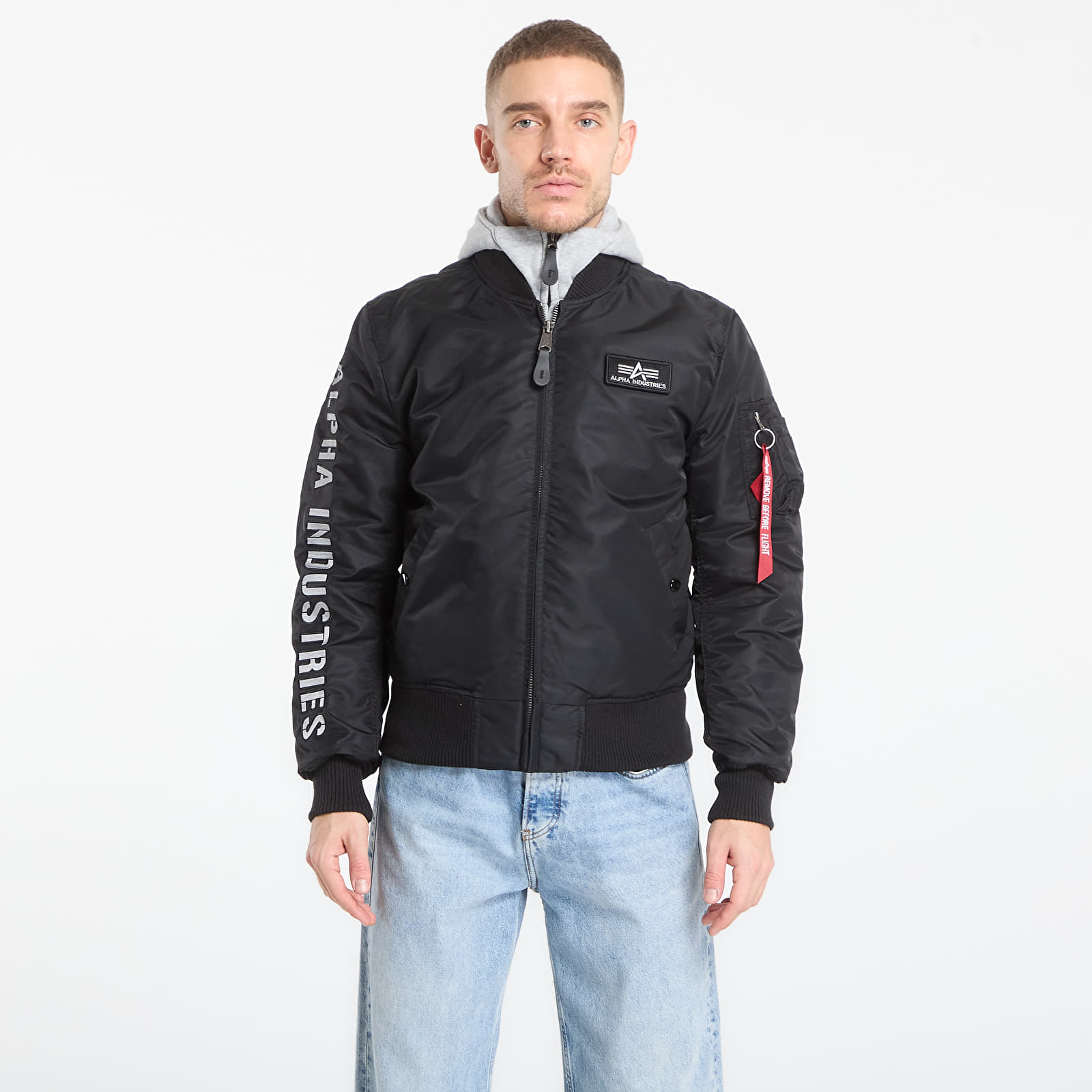 Jackets Alpha Industries MA-1 D-Tec SE Black / Grey