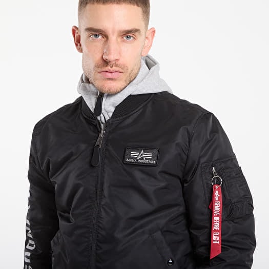 Jackets Alpha Industries MA-1 D-Tec SE Black / Grey (133104 198