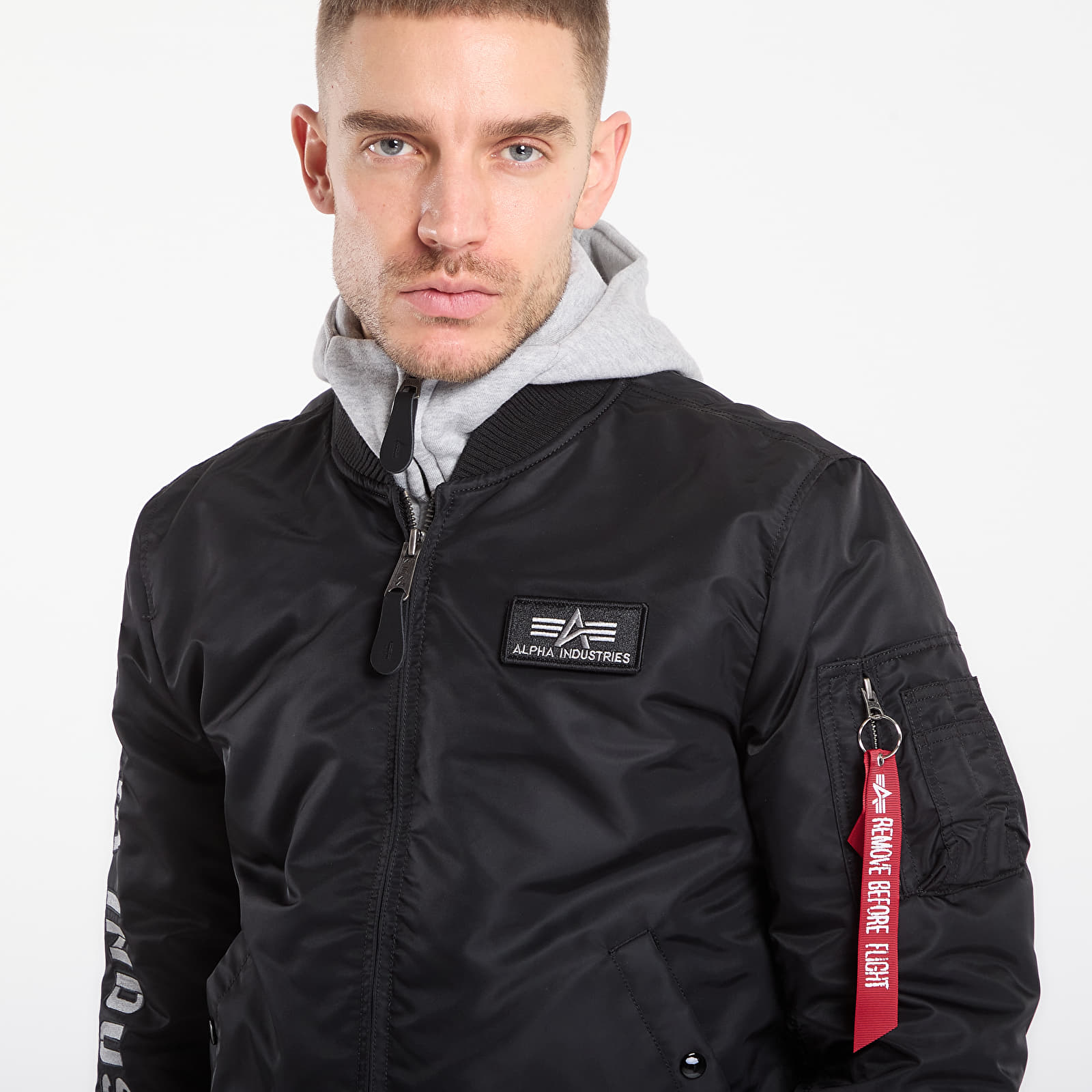 Jackets Alpha Industries MA-1 D-Tec SE Black / Grey