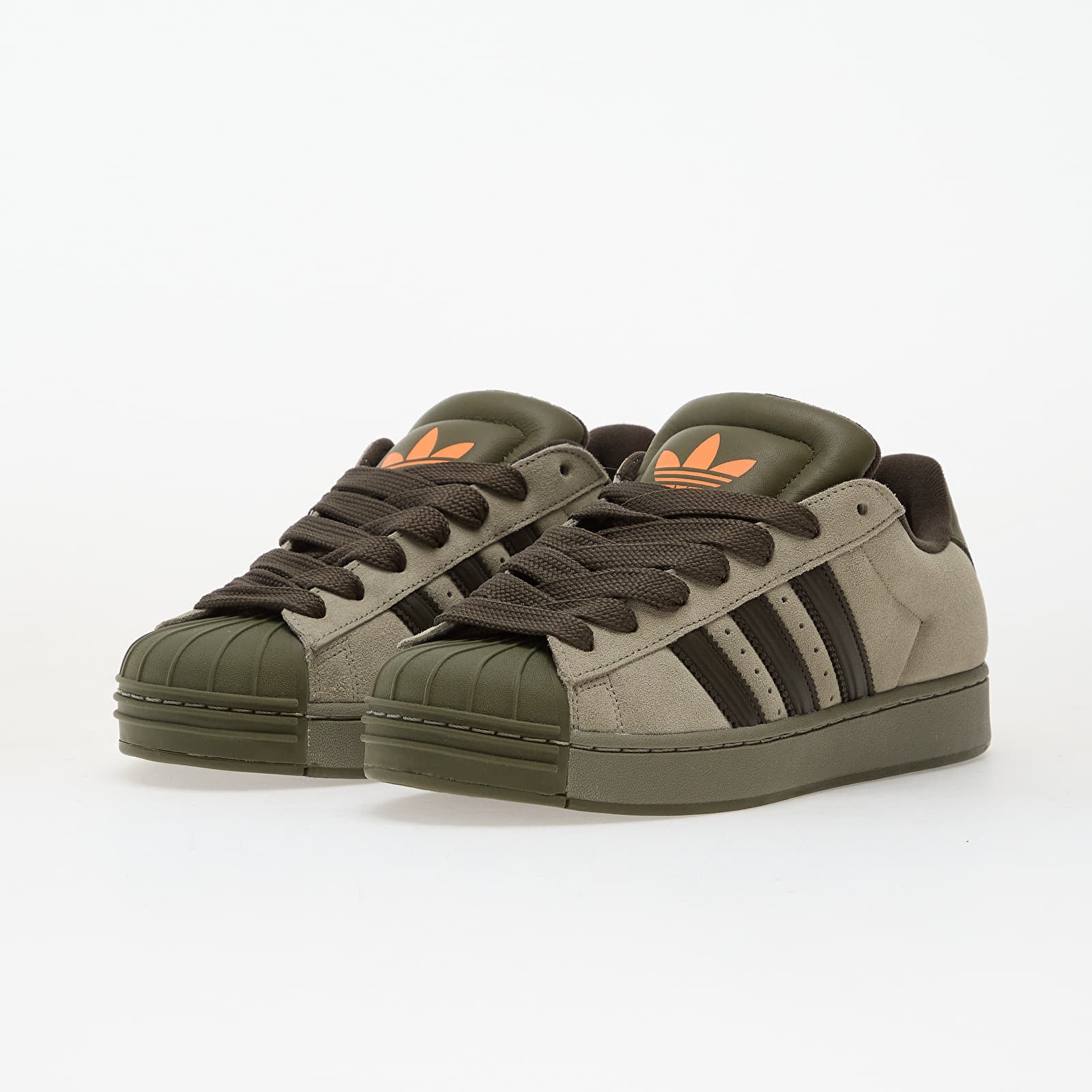 Men's sneakers and shoes adidas Superstar St Silver Pebble/ Shale Olive/ Olive Strata