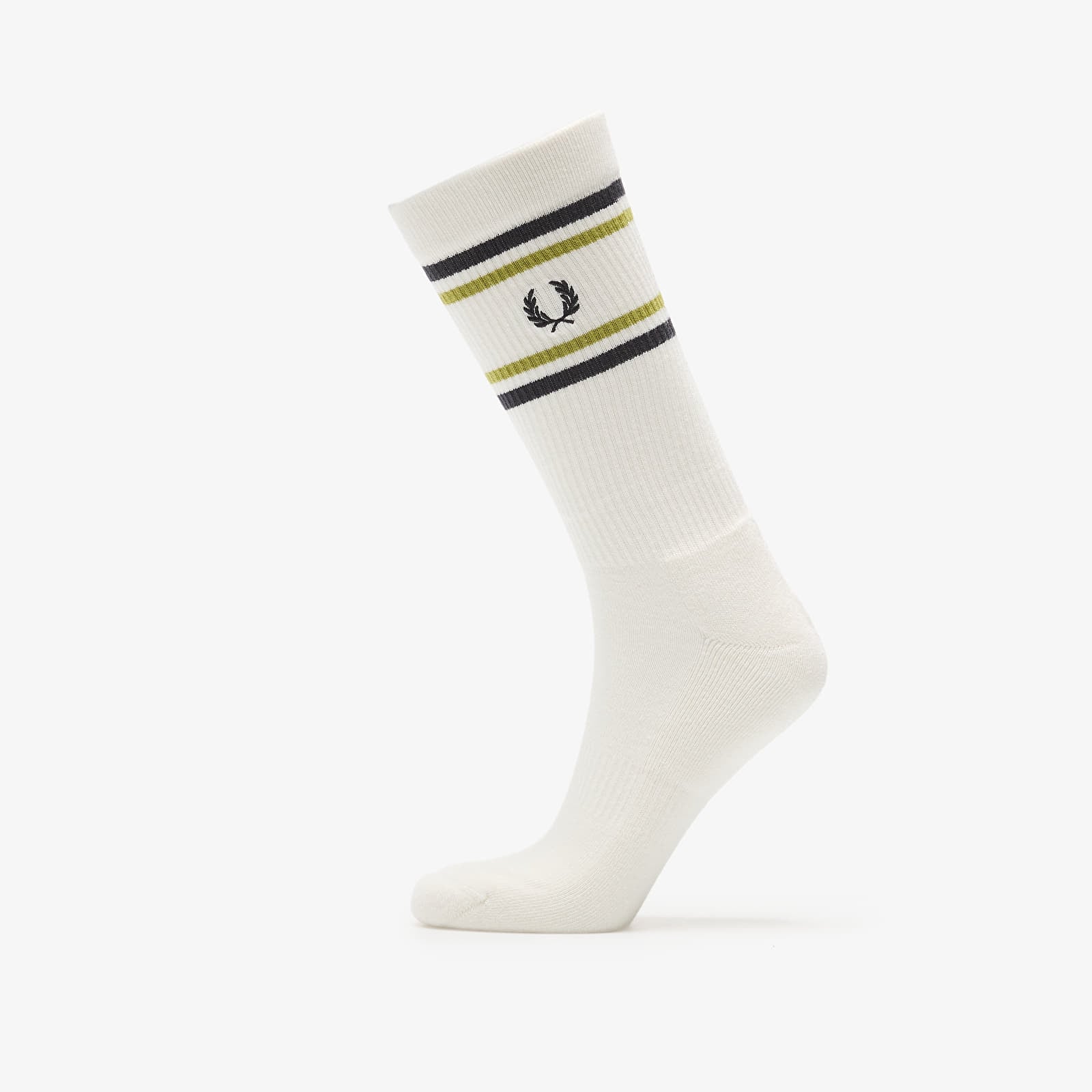 Férfi zoknik FRED PERRY Ribbed Sports Sock Light Ecru