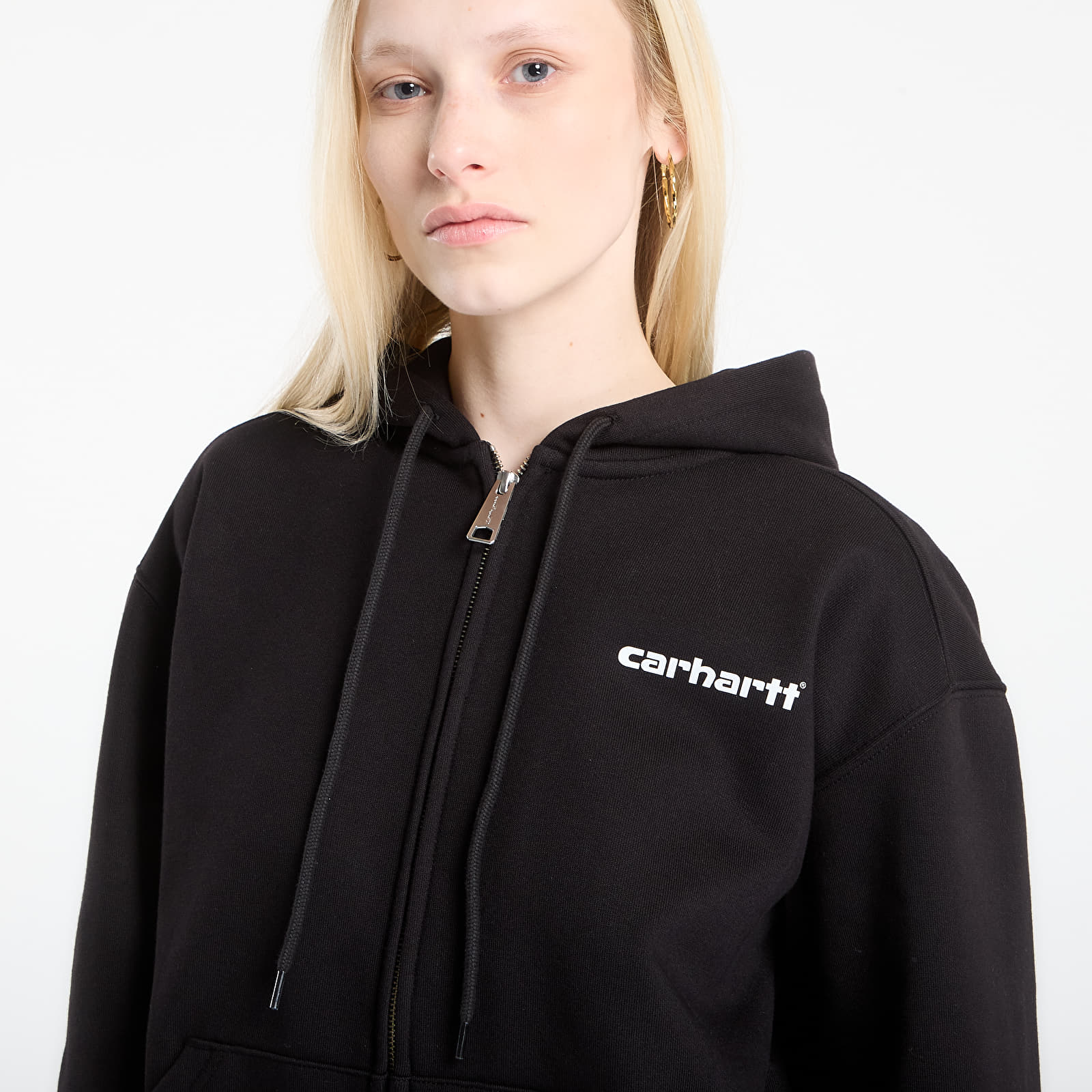 Dukserice Carhartt WIP Hooded Archive Lines Jacket UNISEX Black