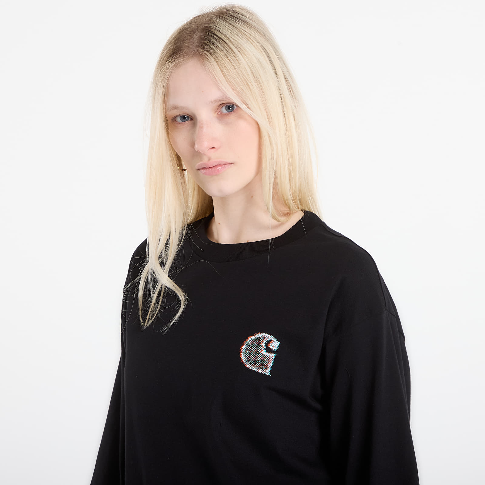 Men's T-shirts Carhartt WIP L/S Mind Your Head T-Shirt UNISEX Black