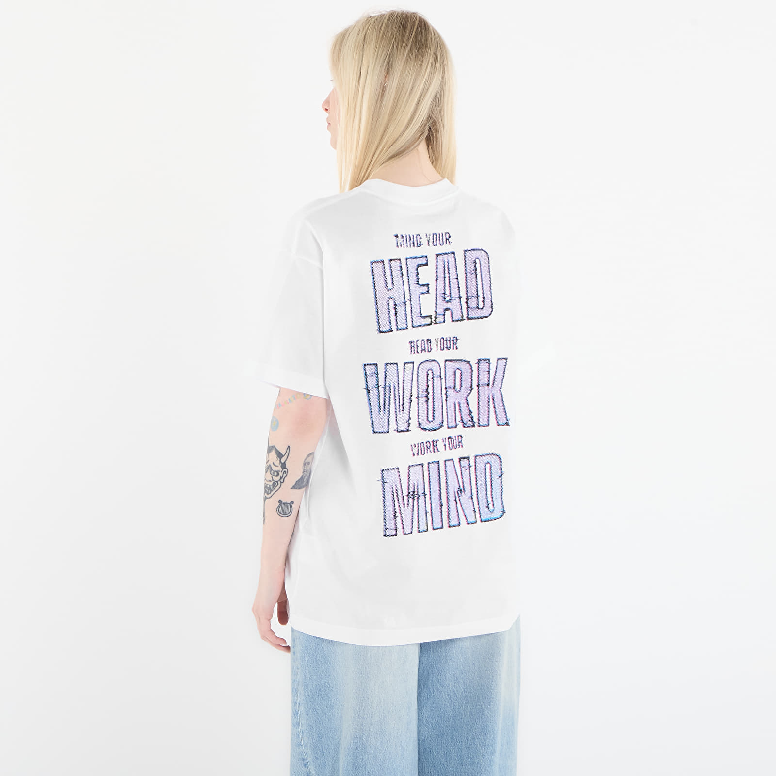Vīriešu T-krekli Carhartt WIP S/S Mind Your Head T-Shirt UNISEX White