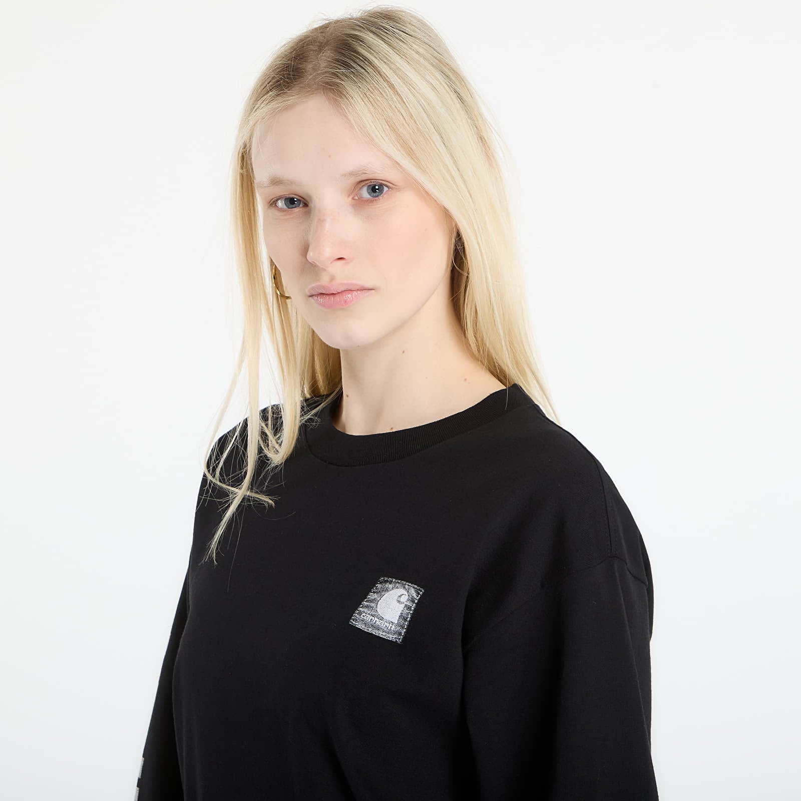 T-shirts Carhartt WIP L/S Archive Script T-Shirt UNISEX Black