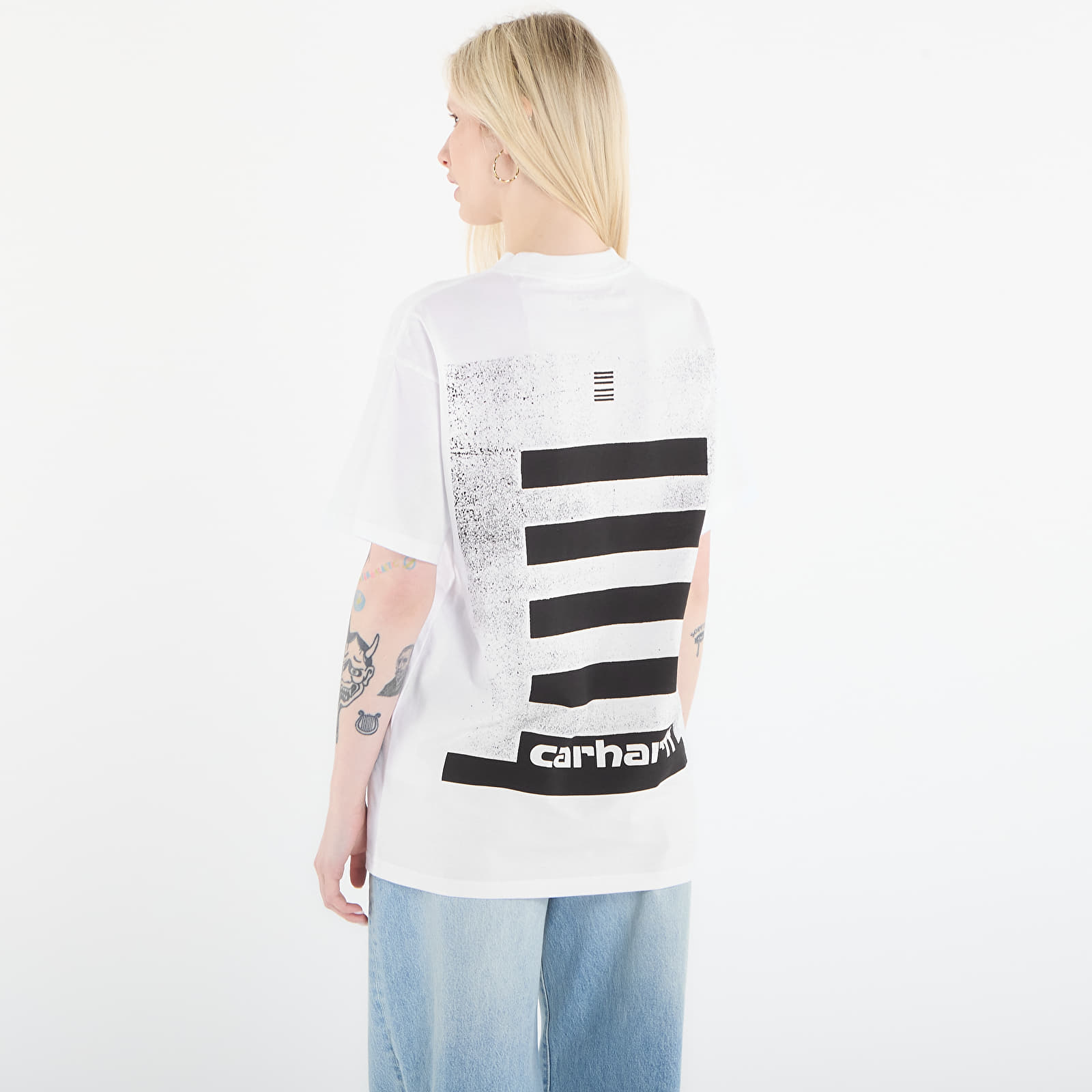 Pánske tričká Carhartt WIP S/S Archive Lines T-Shirt UNISEX White