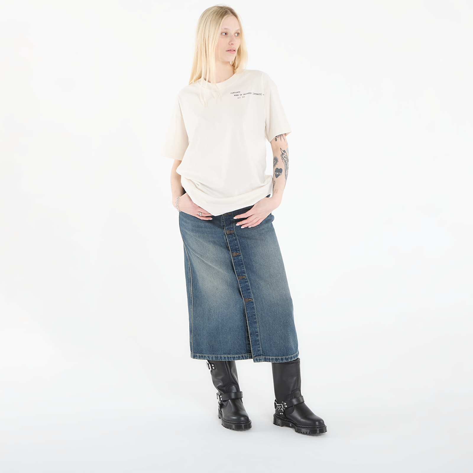 Moške majice  Carhartt WIP S/S Punched T-Shirt UNISEX Wax