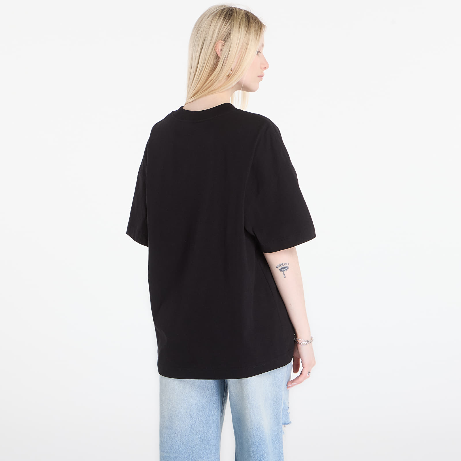 Vyriški marškinėliai Carhartt WIP S/S Deconstructed Label T-Shirt UNISEX Black
