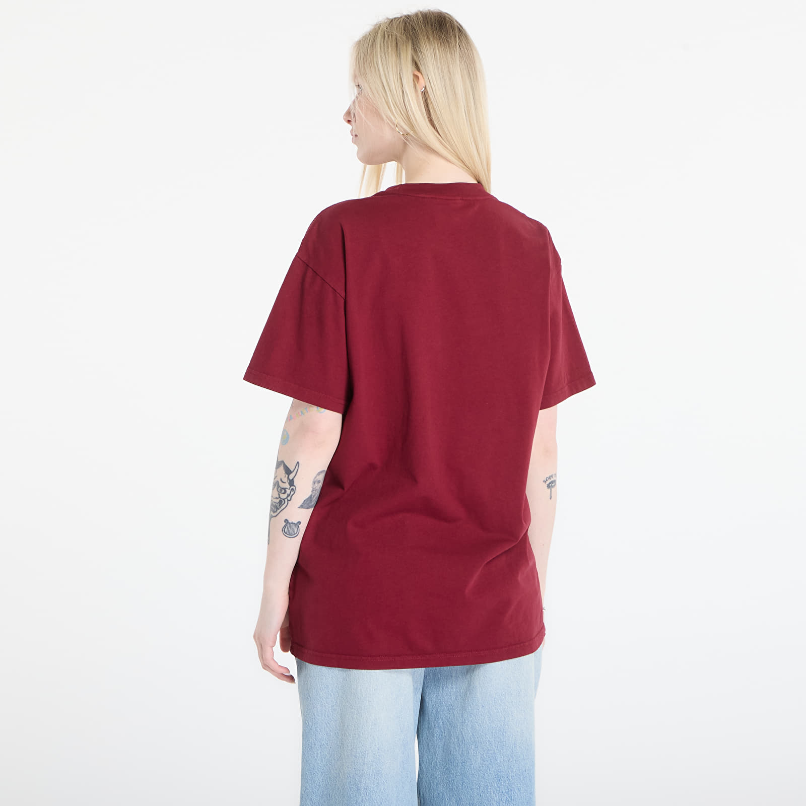 Men's T-shirts Carhartt WIP S/S Faded Pond Corps T-Shirt UNISEX Marsala