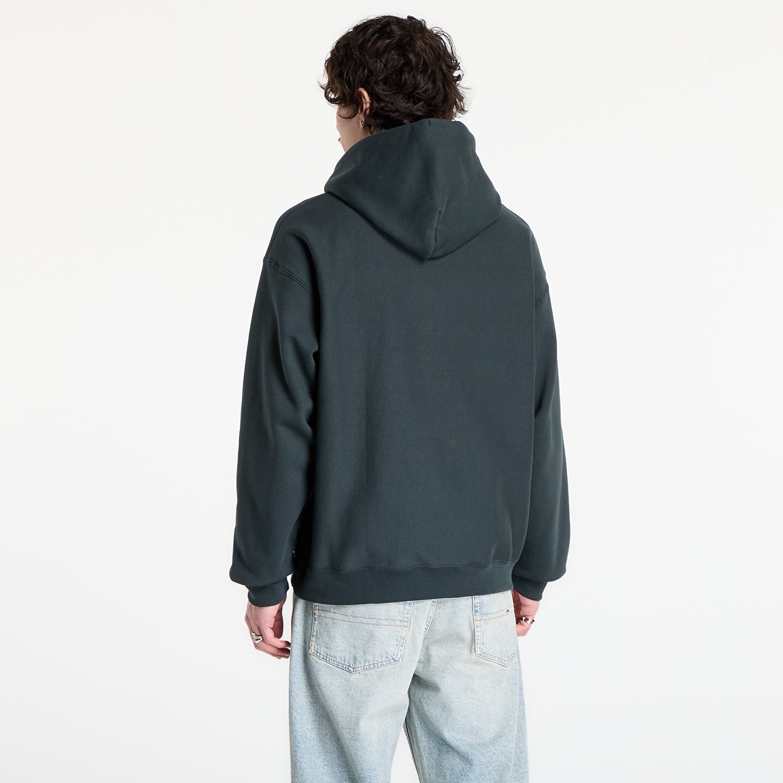 Hanorace pentru bărbați Nike Solo Swoosh Men's Fleece Pullover Hoodie Black Spruce/ White