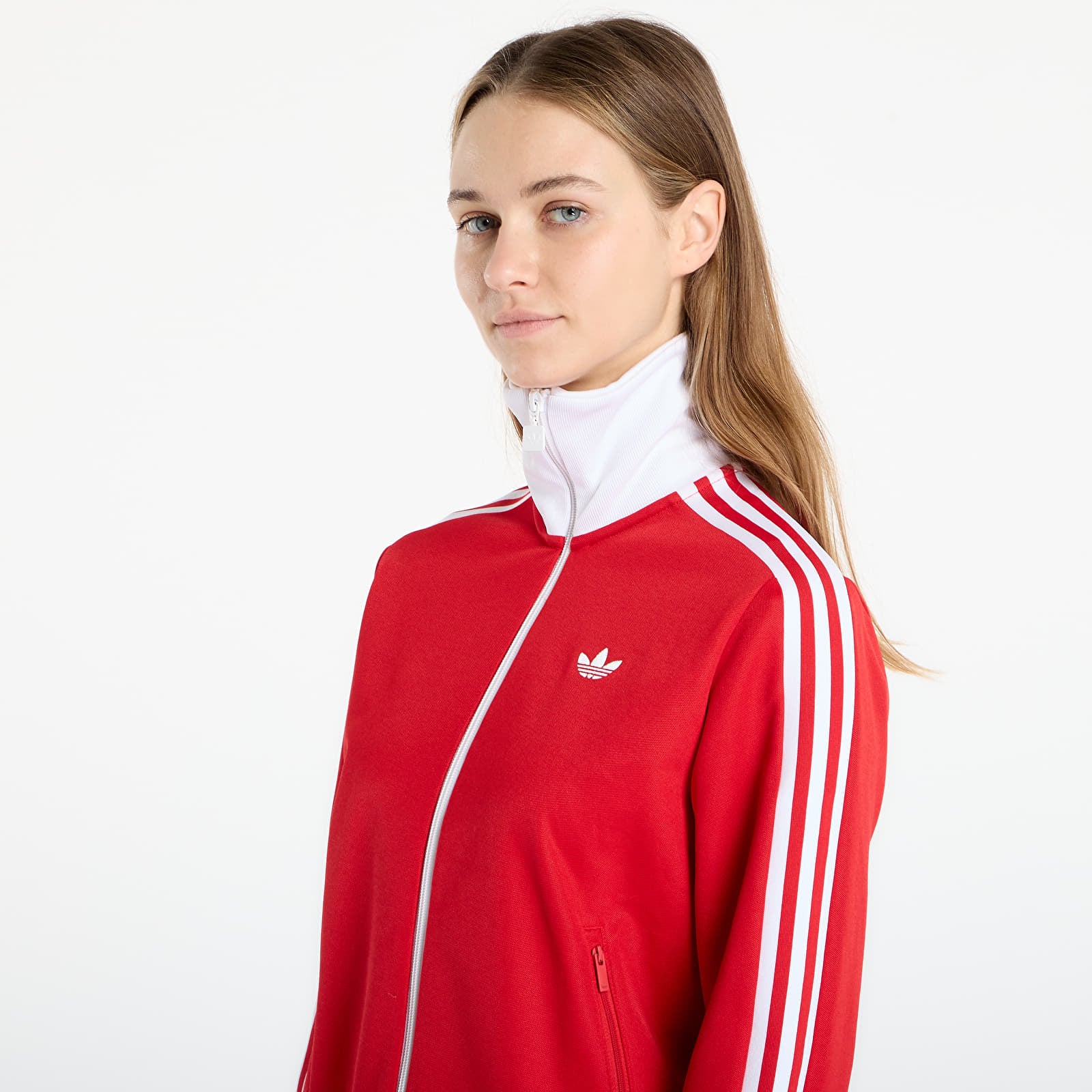 Mikiny adidas Classic Tt Better Scarlet/ White