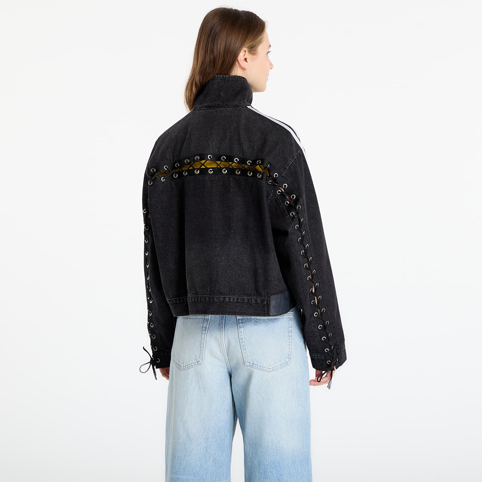 Dámské bundy adidas Denim Fb Jacket Black