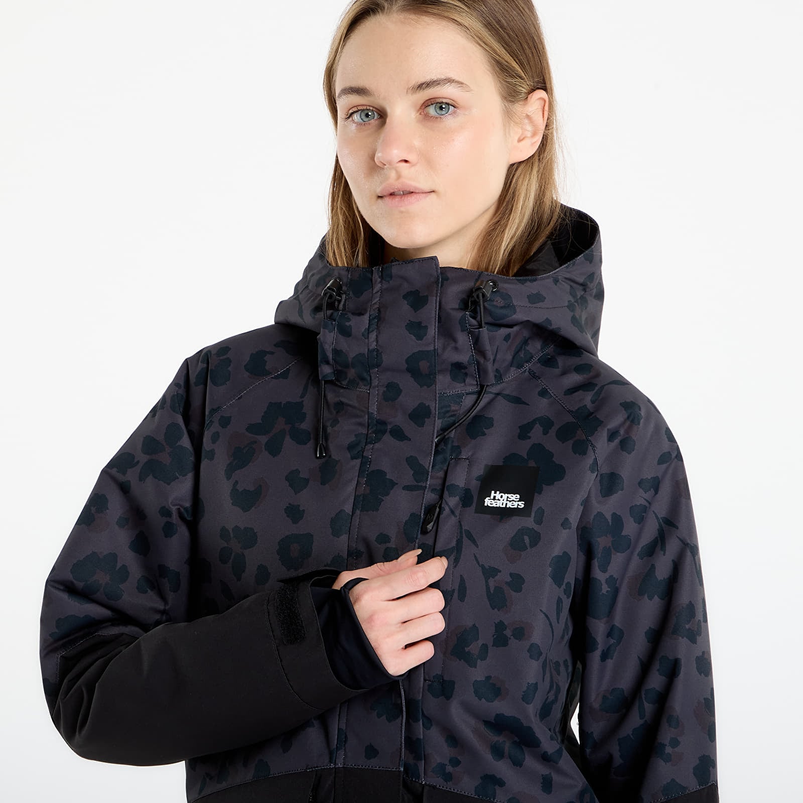 Naiste jakid Horsefeathers Ember Jacket Floral Cheetah