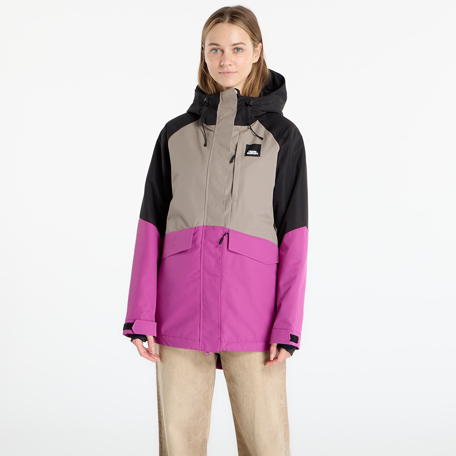Giacche da donna Horsefeathers Ember Jacket Black/ Orchid