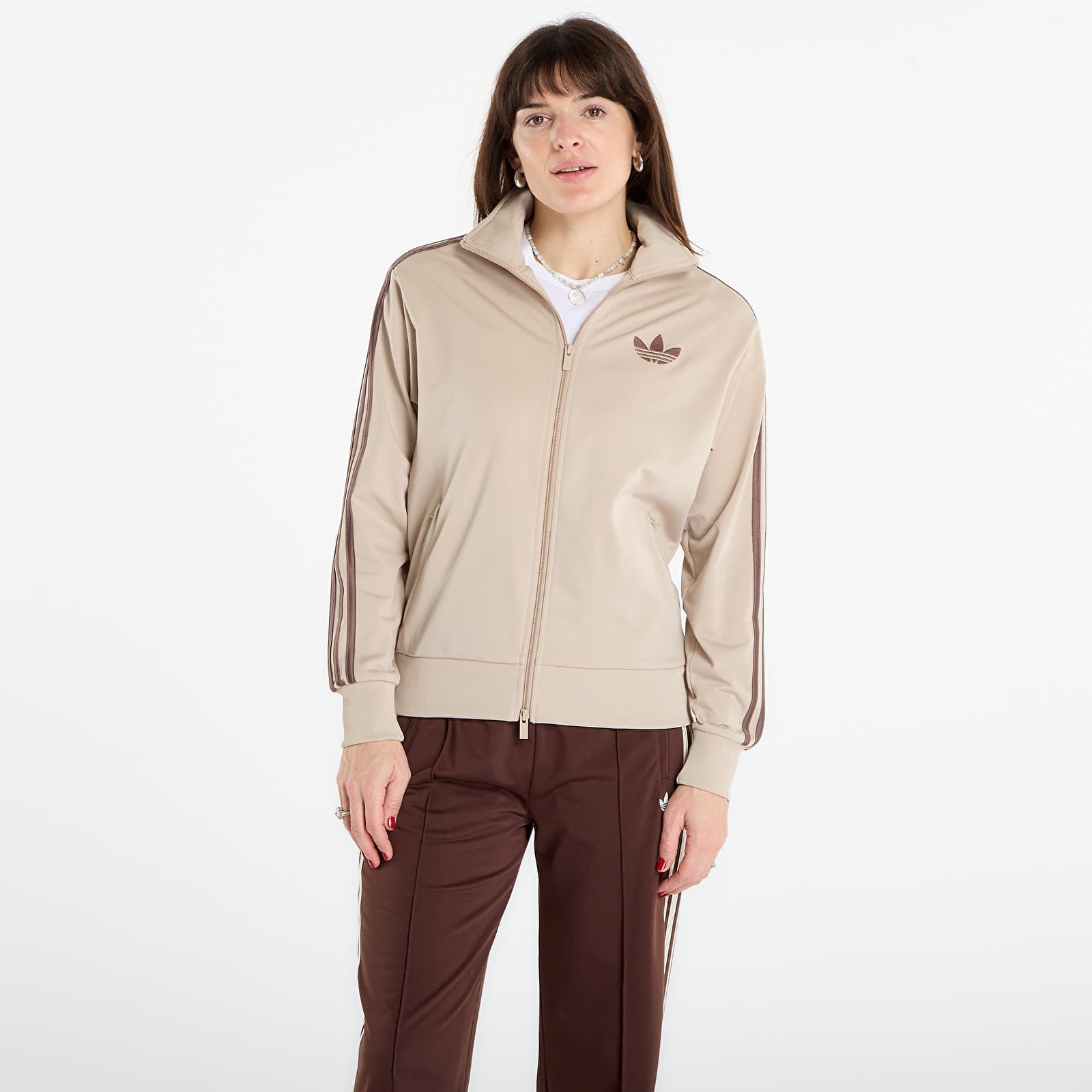 Jacket adidas Firebird Track Top Loose Stone Khaki/ White L