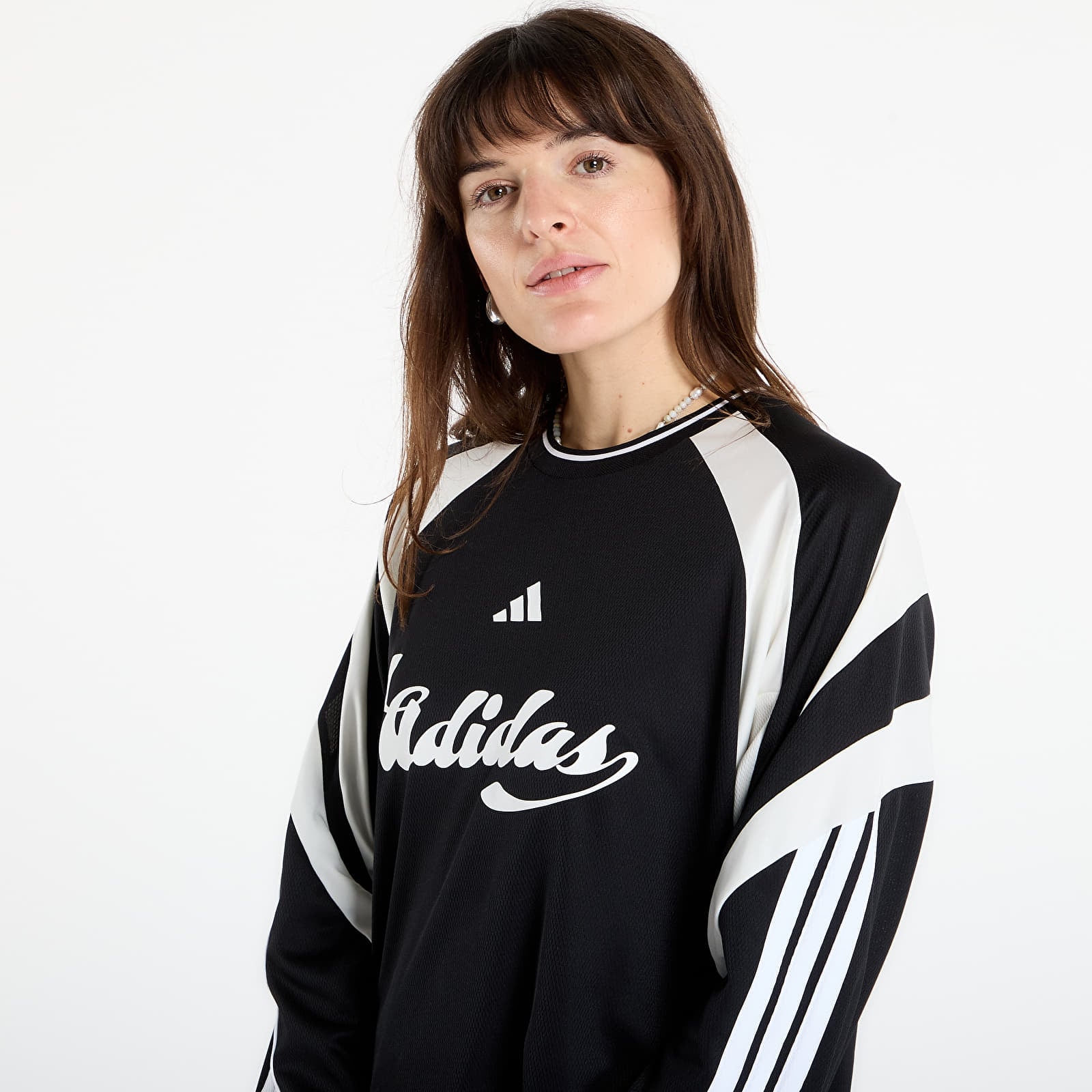 Women's T-shirts adidas W Her Ls Black/ Off White