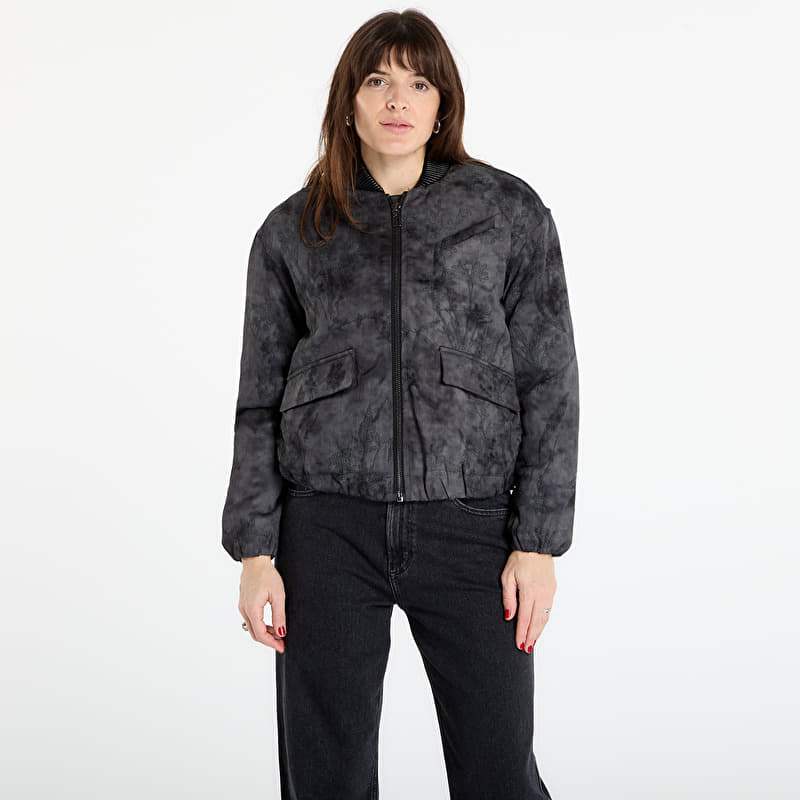 Jaka Desigual Fantasy Embroidered Bomber Jacket Black