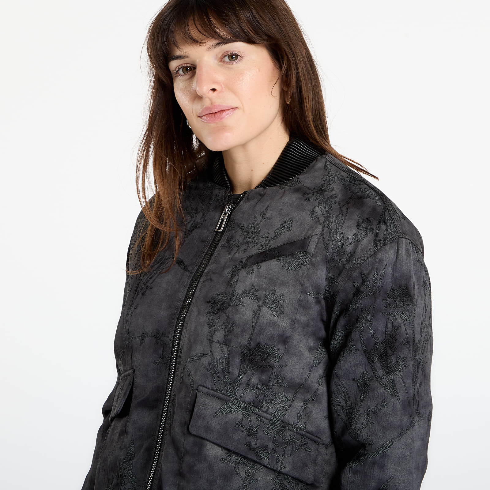 Joped Desigual Fantasy Embroidered Bomber Jacket Black