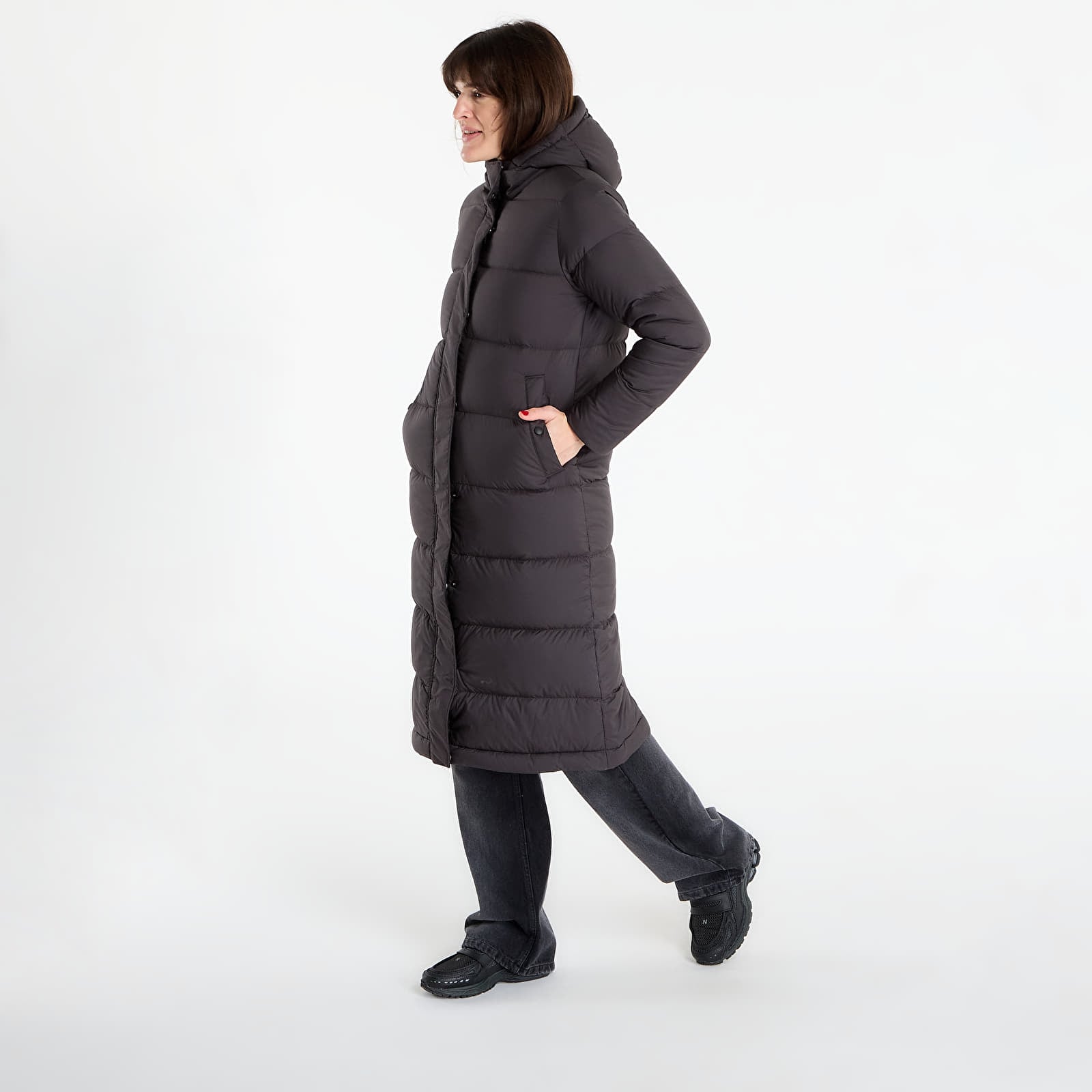 Geci parka Patagonia W's Silent Down Long Parka Black