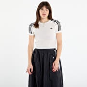 adidas Knitted Crochet Cali T-Shirt Off White