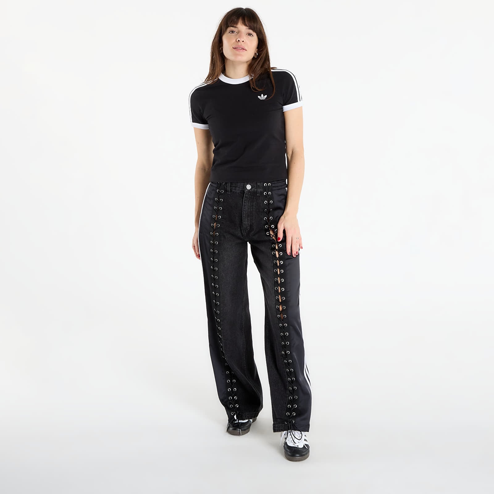 Jeans für Frauen adidas Denim Fb Track Pants Black