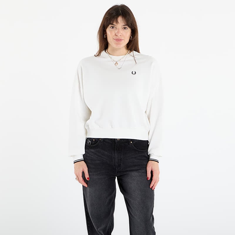 Sweatshirt FRED PERRY Tipped Sweatshirt Snow White