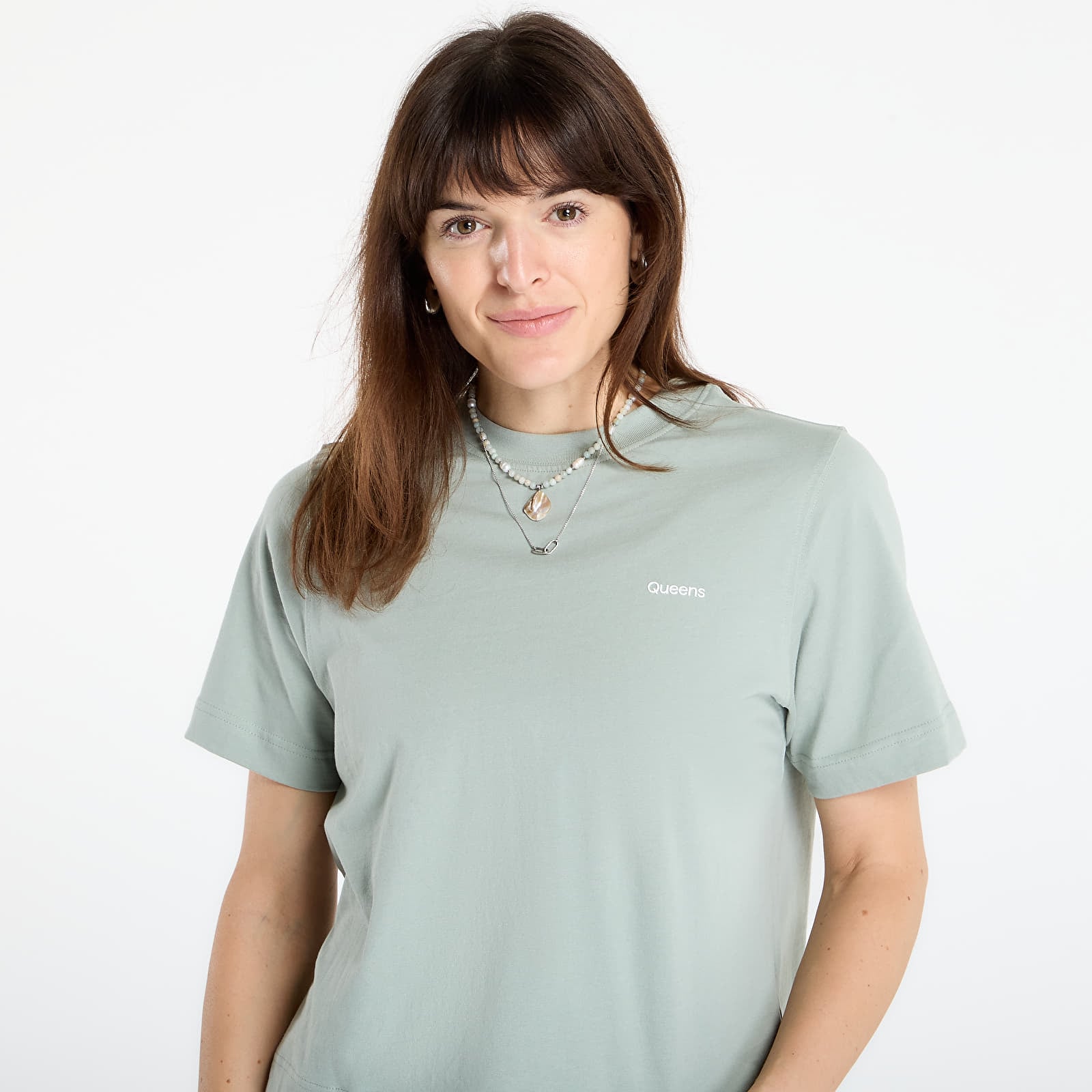 T-shirts Queens Women's Essential T-Shirt With Contrast Print Leaf