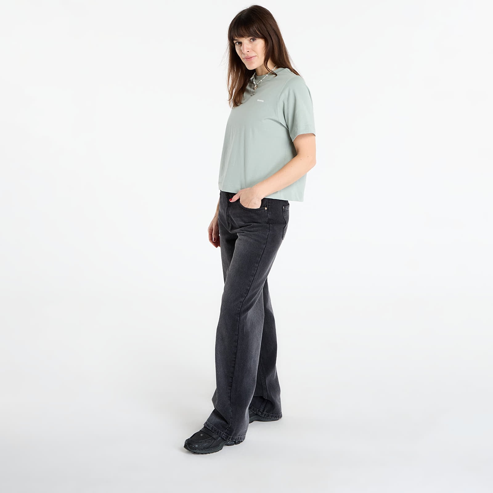 T-shirts Queens Women's Essential T-Shirt With Contrast Print Leaf