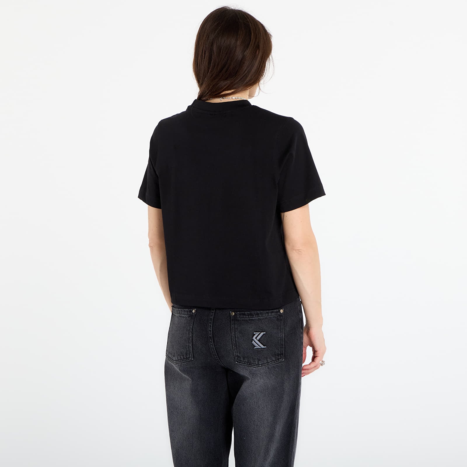 T-shirts Queens Women's Essential T-Shirt With Contrast Print 3-Pack Black/ Black/ Black