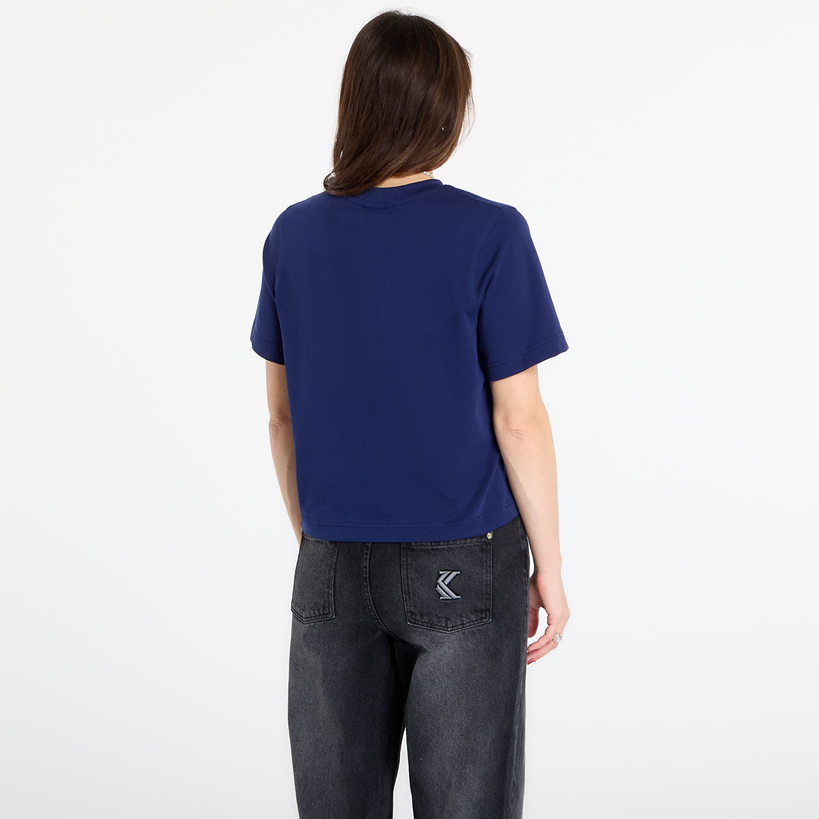 T-shirts Queens Women's Essential T-Shirt With Contrast Print 3-Pack Lavender/ Leaf/ Navy