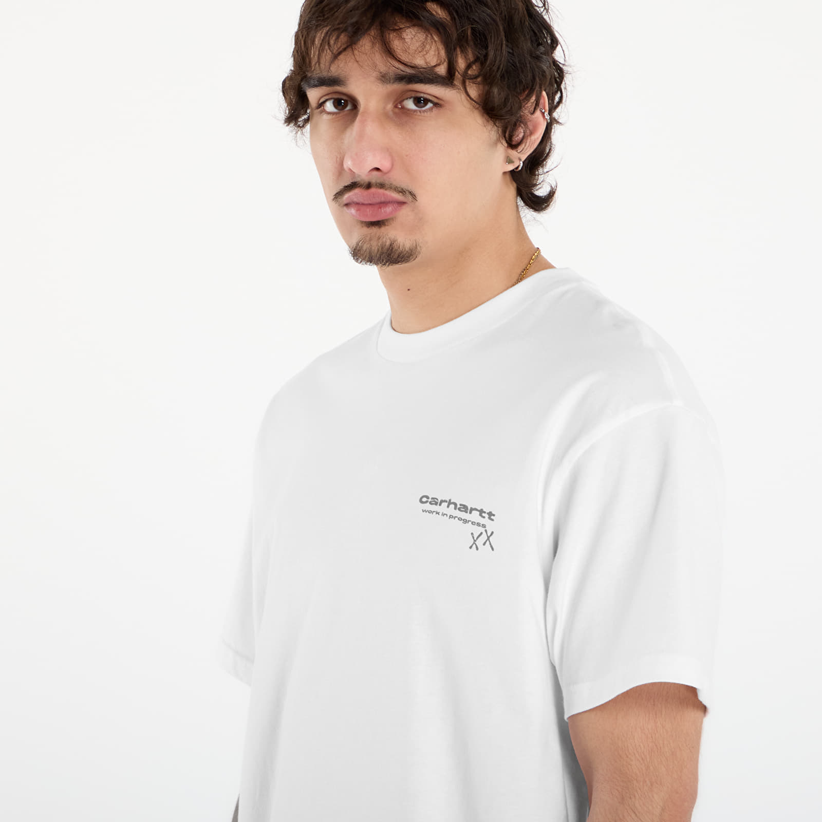 Pánske tričká Carhartt WIP S/S Garble T-Shirt UNISEX White