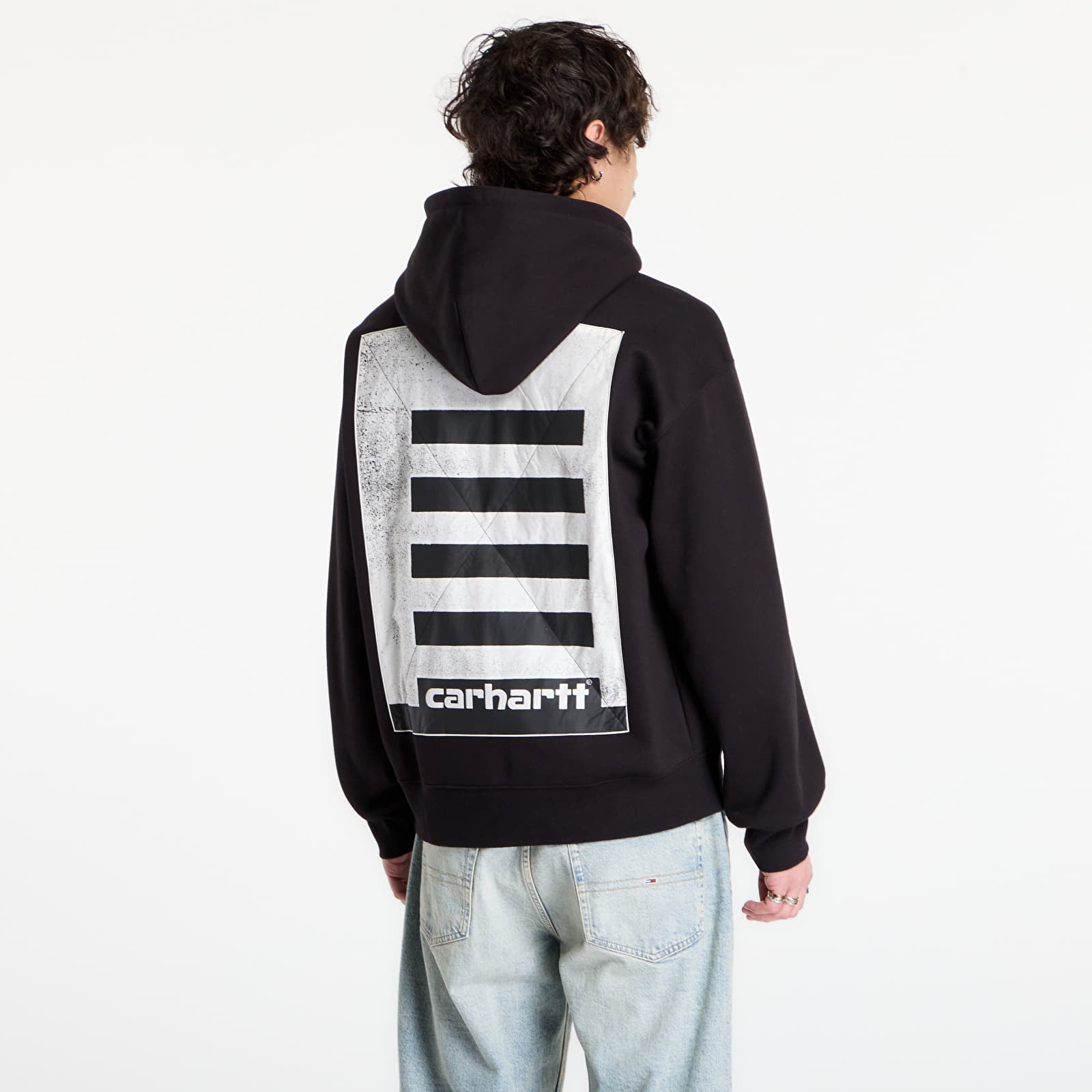 Dukserice Carhartt WIP Hooded Archive Lines Jacket UNISEX Black