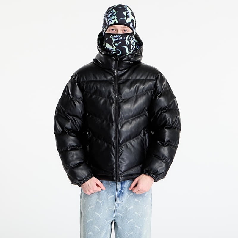 Jacket Wasted Paris M Skull Puffer Black
