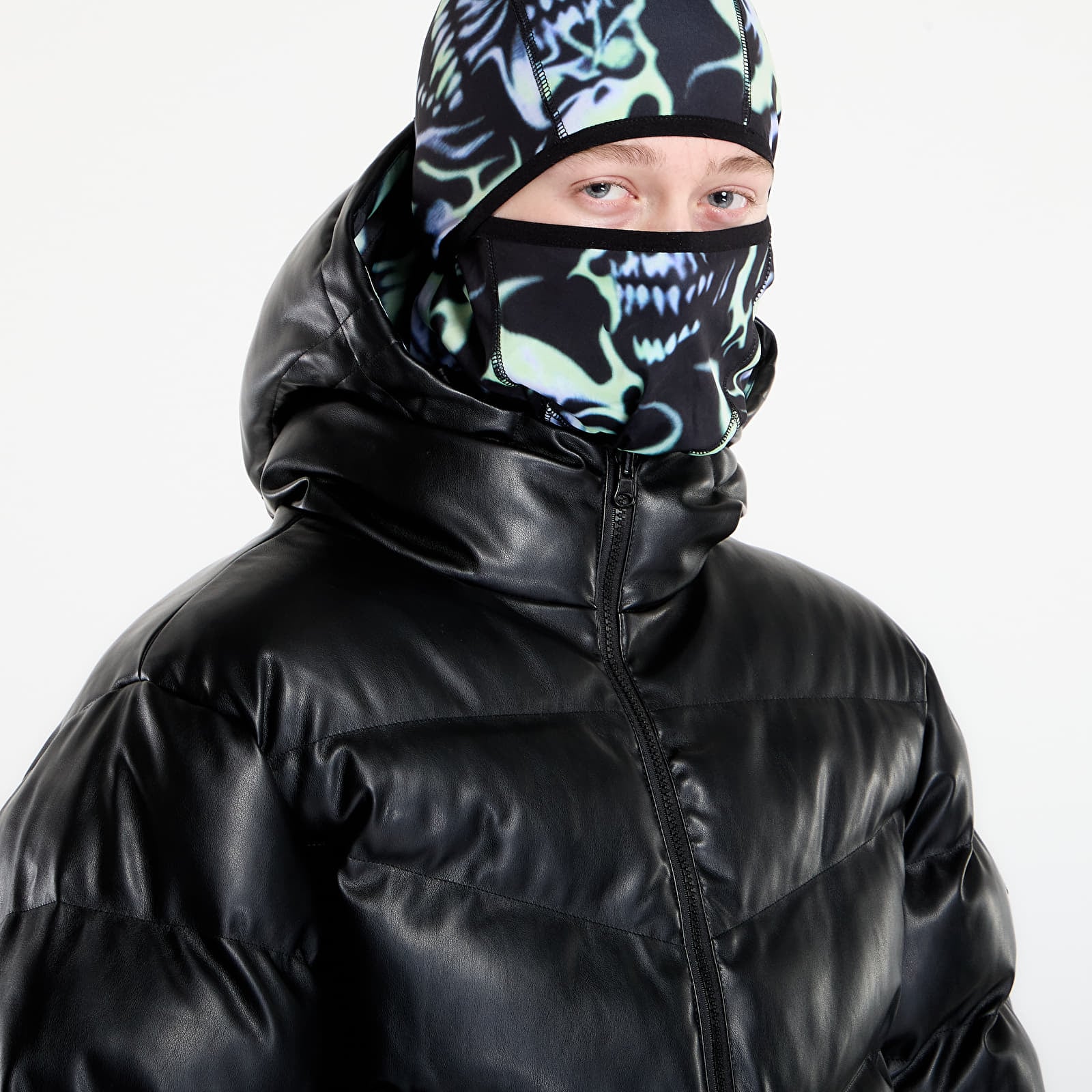 Pánské bundy Wasted Paris M Skull Puffer Black