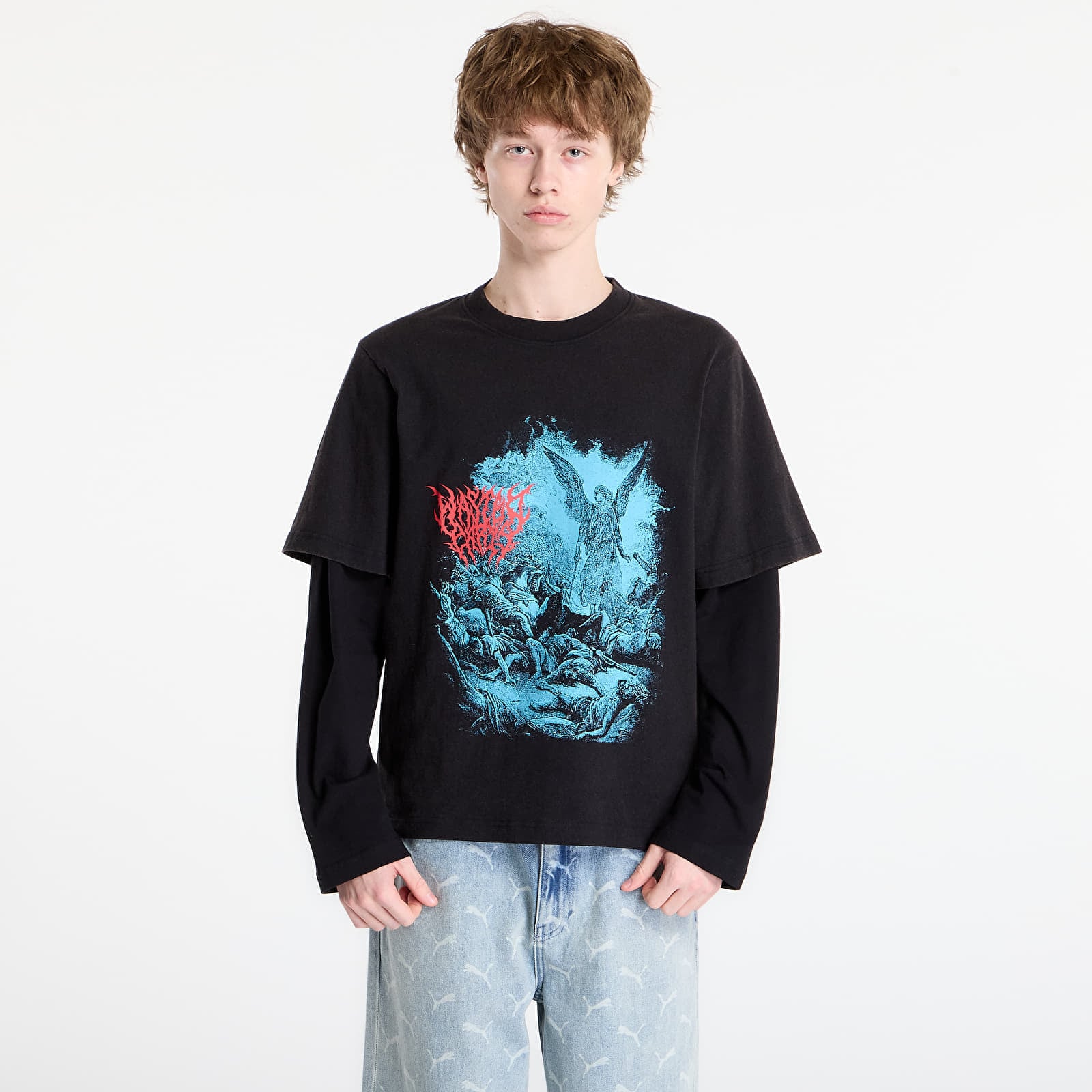 Тениска Wasted Paris M Legion T Age Faded Black/ Black M