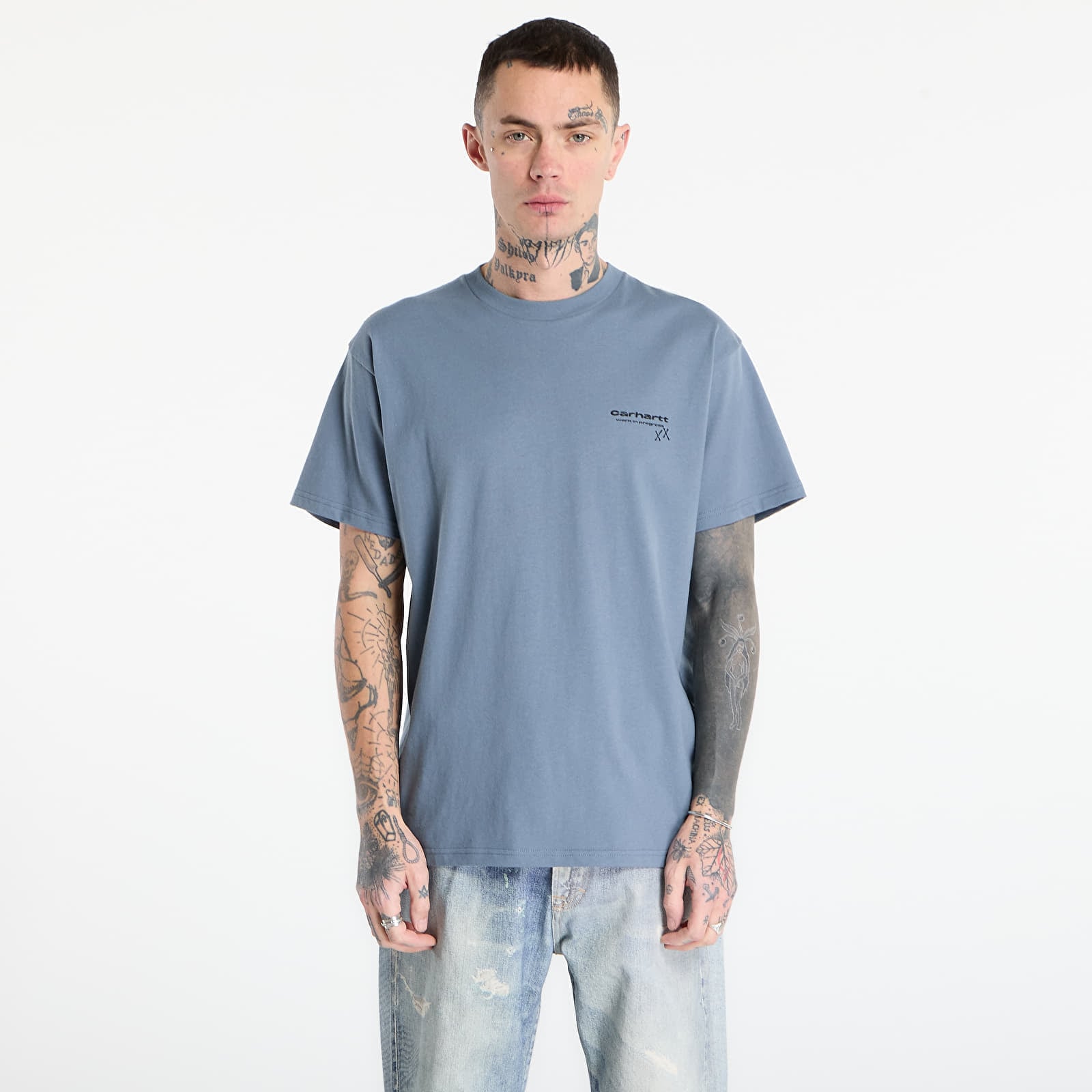 T-shirt Carhartt WIP S/S Garble T-Shirt UNISEX Velvet Blue S
