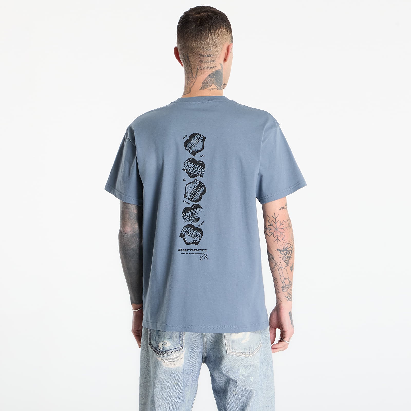 Tricouri bărbați Carhartt WIP S/S Garble T-Shirt UNISEX Velvet Blue