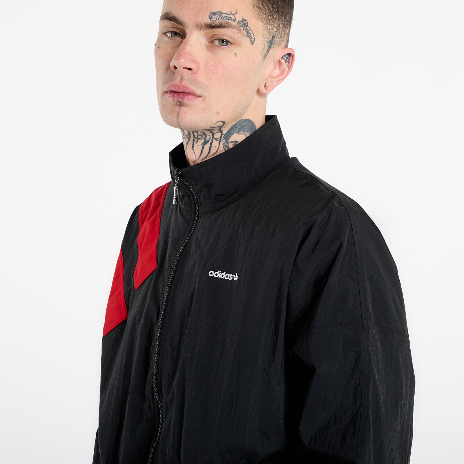 Men's jackets adidas Arch Tt Black/ Better Scarlet