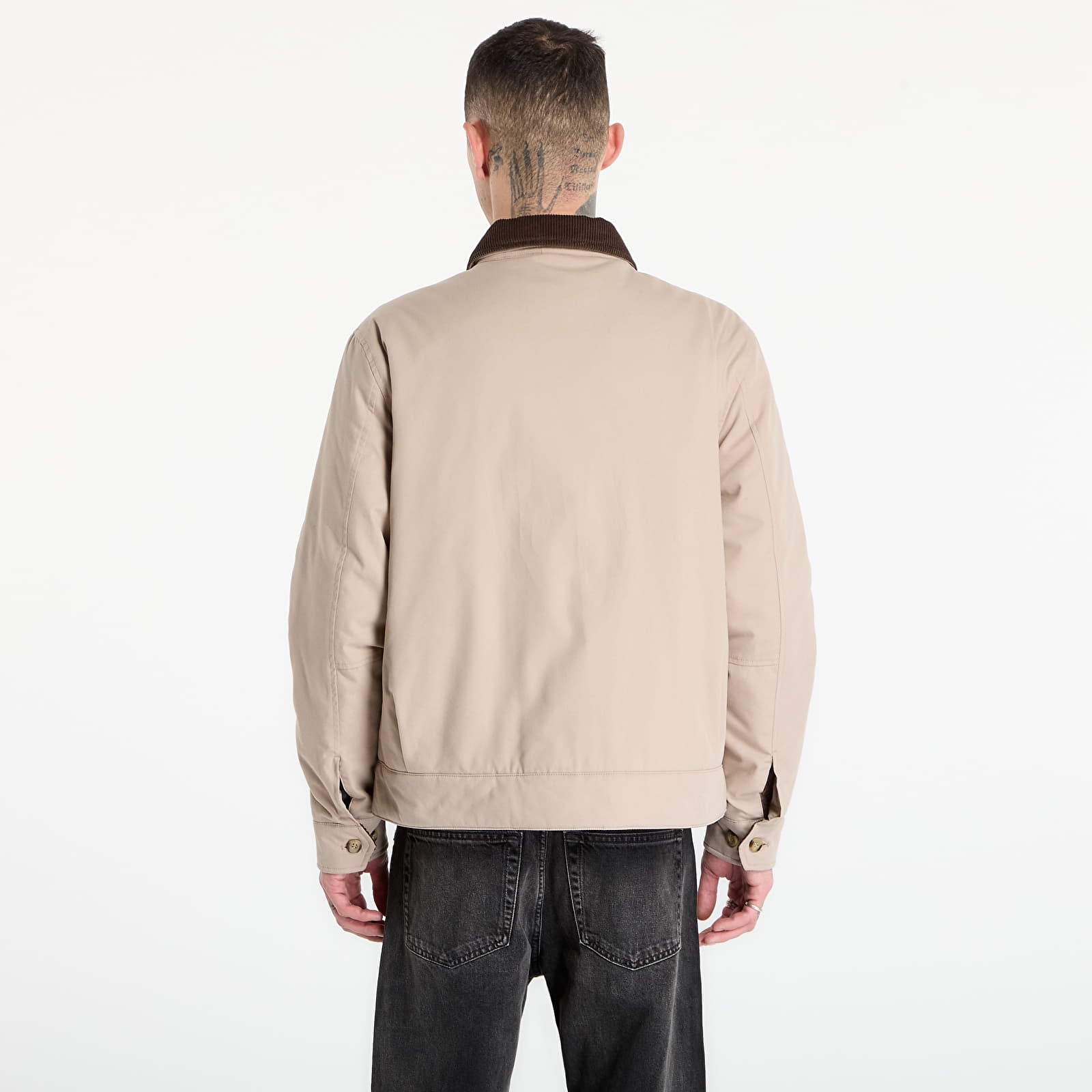 Jakker til mænd FRED PERRY Cotton Caban Jacket Warm Oat
