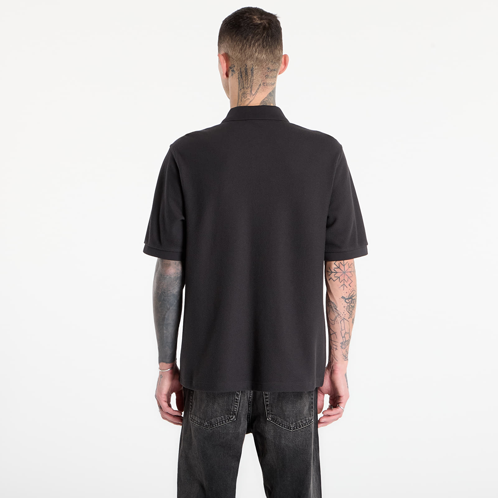 Camicie uomo FRED PERRY Vertical Stripe Polo Shirt Anchor Grey