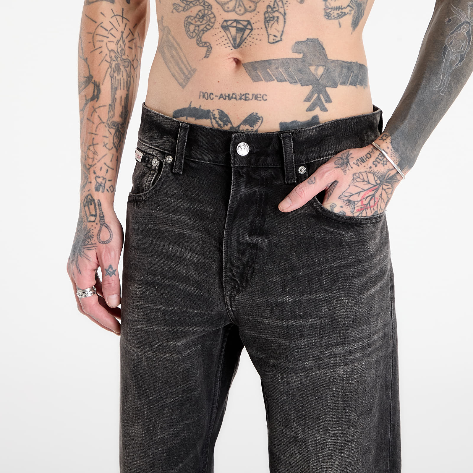 Blugi bărbați Calvin Klein Jeans 90S Straight Klein Jeans Black