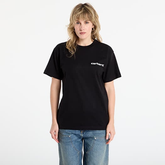 Póló Carhartt WIP S/S Caps T-Shirt UNISEX Black