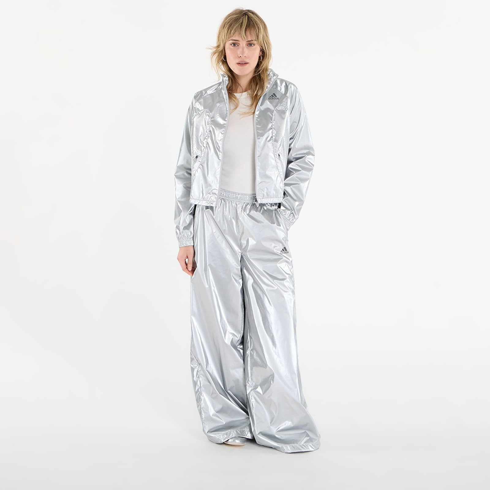 Joggebukser for kvinner adidas F50 Trackpant Silver Metallic