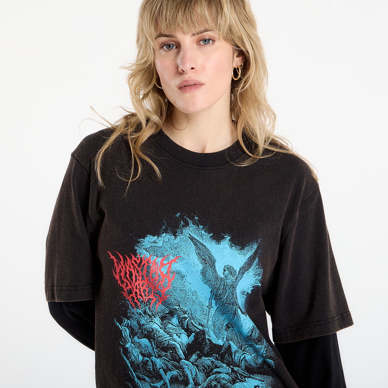 T-shirts homme Wasted Paris M Legion T Age Faded Black/ Black