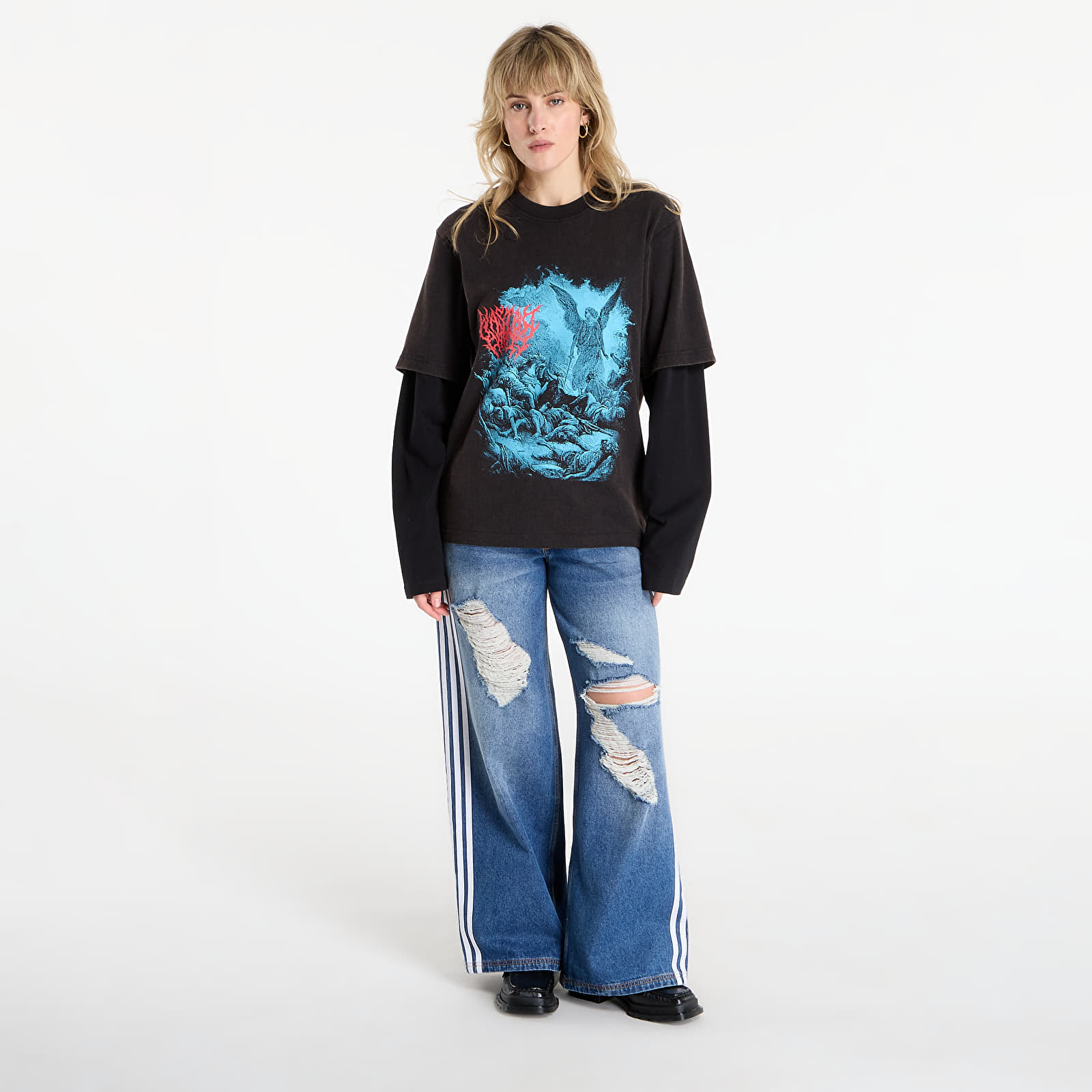 T-shirts homme Wasted Paris M Legion T Age Faded Black/ Black