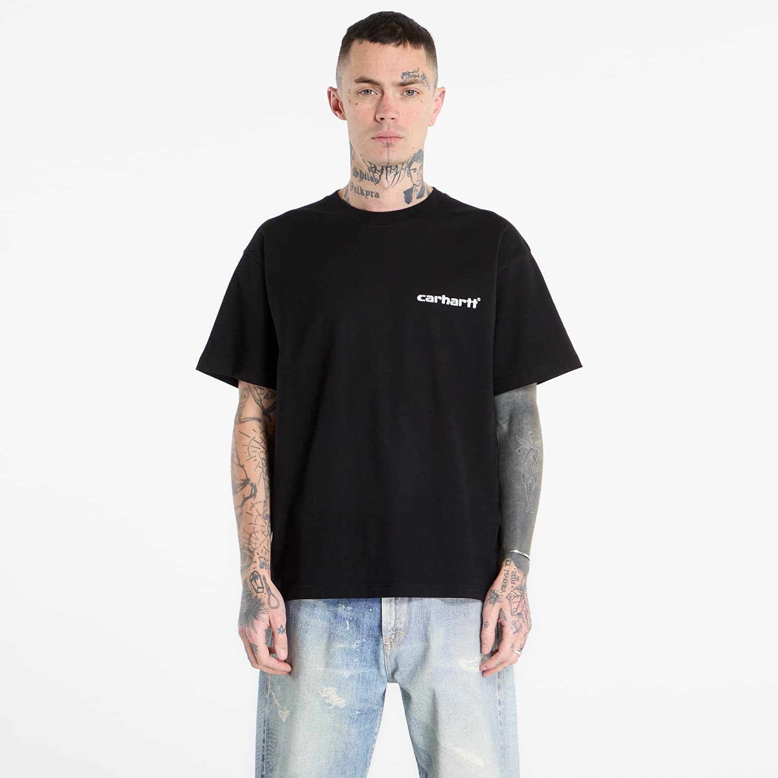T-shirt Carhartt WIP S/S Caps T-Shirt UNISEX Black XL