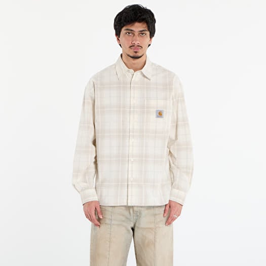 Shirt Carhartt WIP L/S Wilber Shirt UNISEX Wilber Check/ Natural